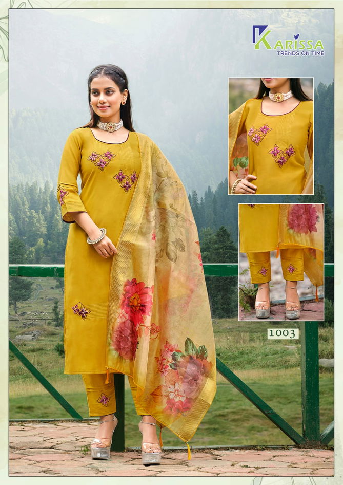 Karissa Florence Viscose Designer Readymade Suits Catalog
